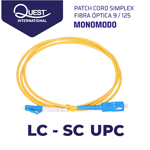 Patch Cords Simplex Monomodo LC-SC
