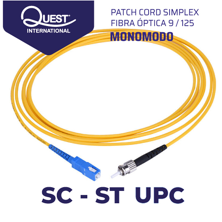 Patch Cords Simplex  Monomodo SC-ST 1