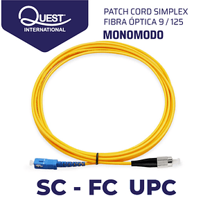 Patch Cords Simplex  Monomodo SC-FC
