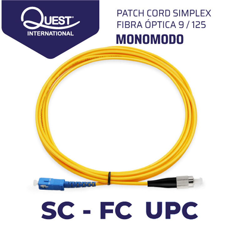 Patch Cords Simplex  Monomodo SC-FC 1
