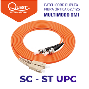 Patch Cords Duplex  Multimodo 62 / 125 SC-ST