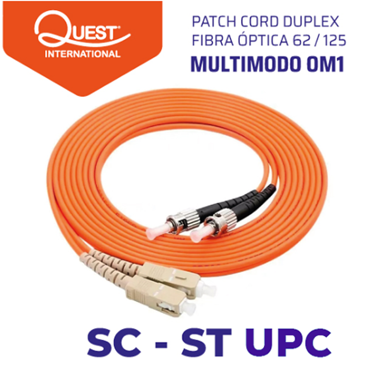 Patch Cords Duplex  Multimodo 62 / 125 SC-ST 1