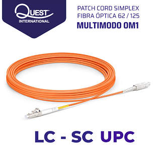 Patch Cords Simplex Multimodo 62 / 125 LC - SC