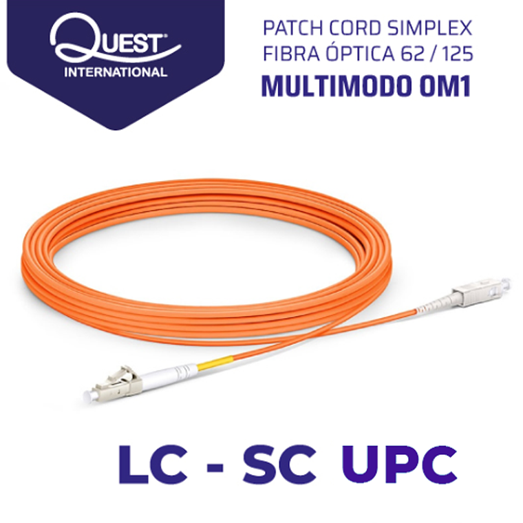 Patch Cords Simplex Multimodo 62 / 125 LC - SC 1