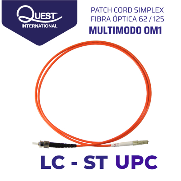 Patch Cords Simplex Multimodo 62 / 125 LC-ST 1