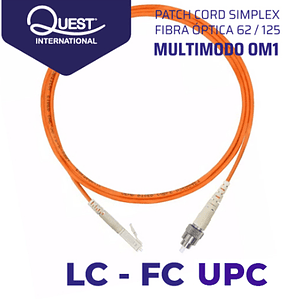 Patch Cords Simplex Multimodo 62 / 125 LC-FC