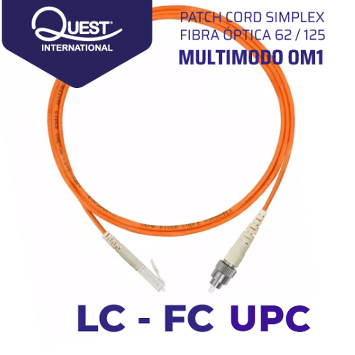 Patch Cords Simplex Multimodo 62 / 125 LC-FC 1