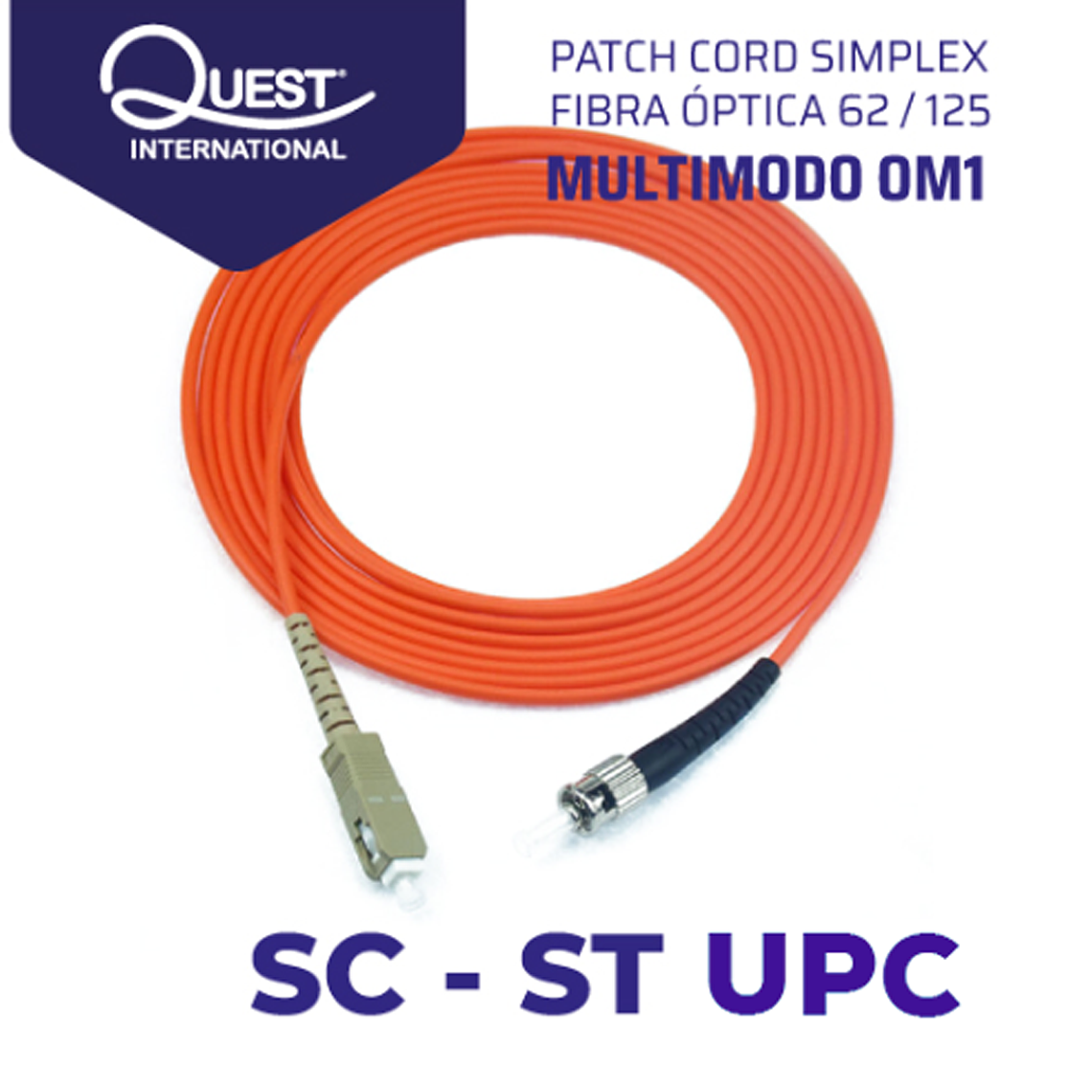Patch Cords Simplex Multimodo 62 / 125 SC-ST 1