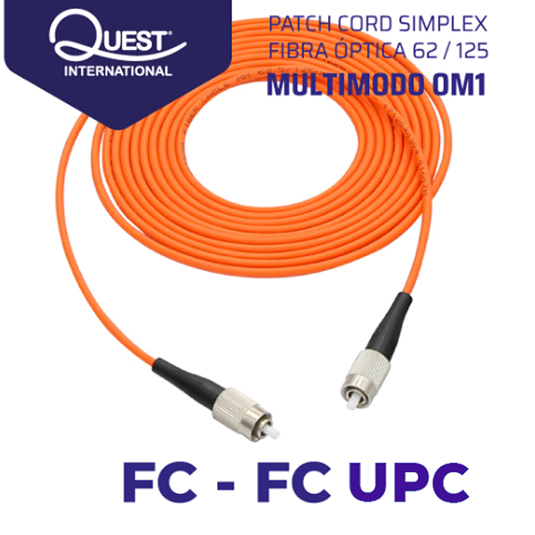 Patch Cords Simplex Multimodo 62 / 125 FC-FC 1
