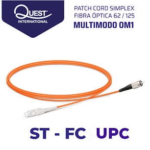 Patch Cords Simplex  Multimodo 62 / 125 ST-FC