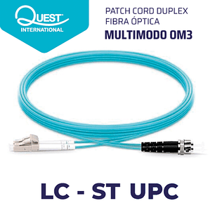 Patch Cords Duplex  Multimodo OM3 LC-ST