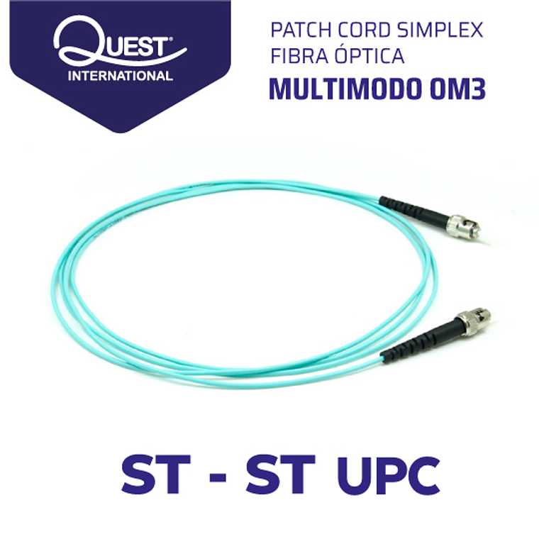Patch Cords Simplex Multimodo OM3 ST-ST 1