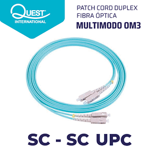 Patch Cords Duplex  Multimodo OM3 SC-SC