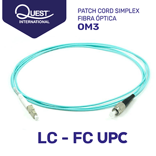 Patch Cords Simplex OM3 LC-FC UPC