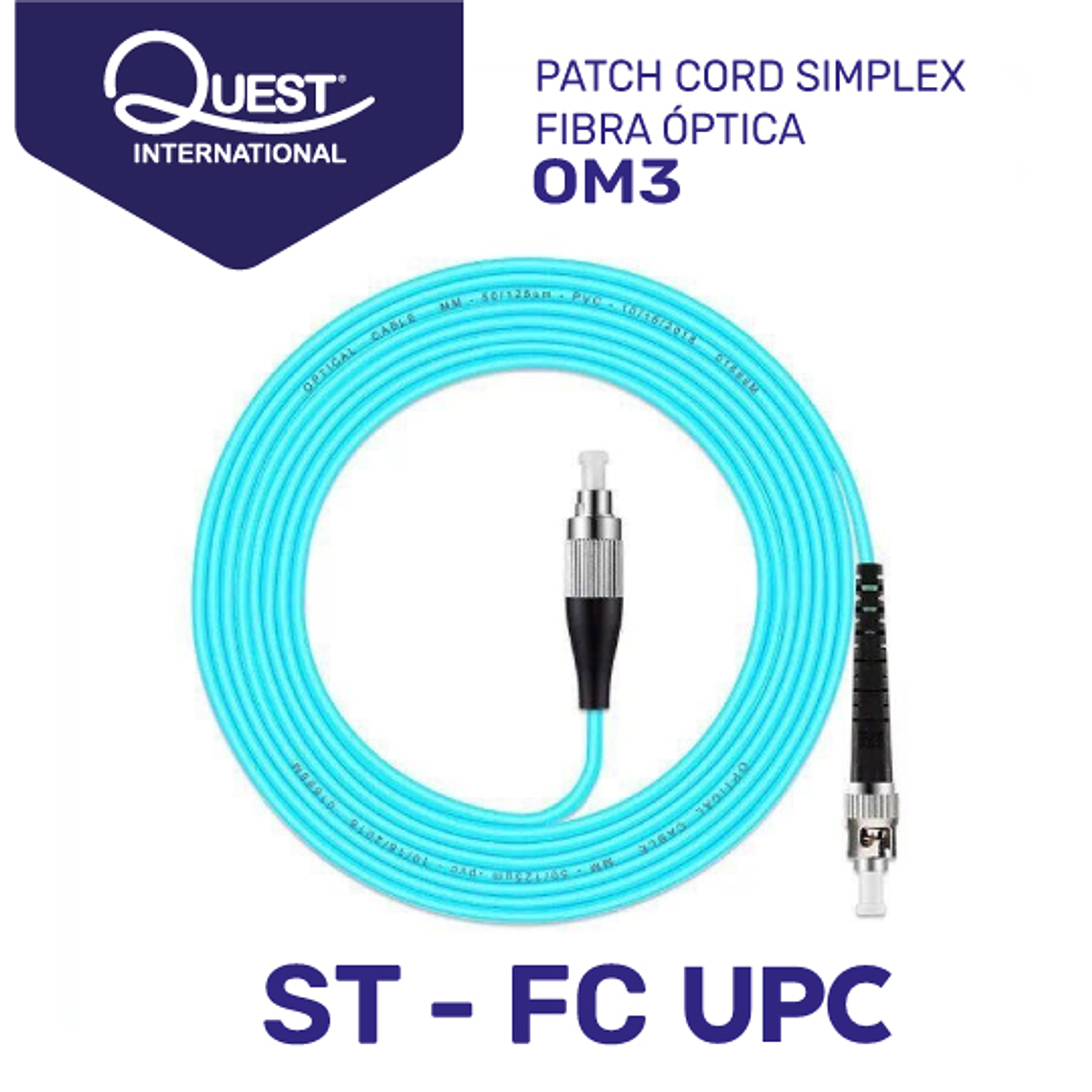 Patch Cords Simplex OM3 ST-FC UPC 1
