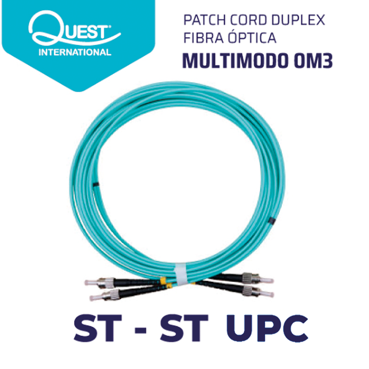 Patch Cords Duplex  Multimodo OM3 ST-ST 1
