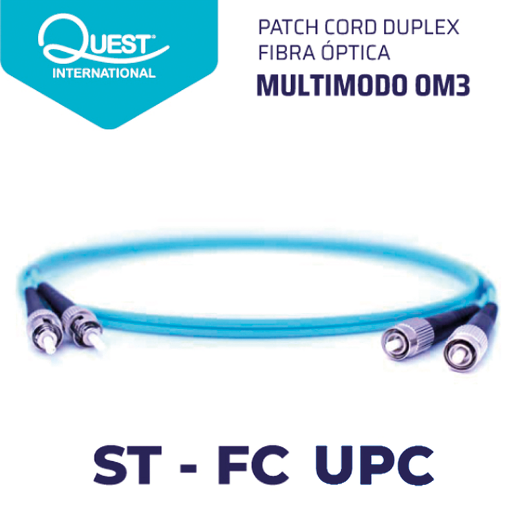 Patch Cords Duplex  Multimodo OM3 ST-FC 1