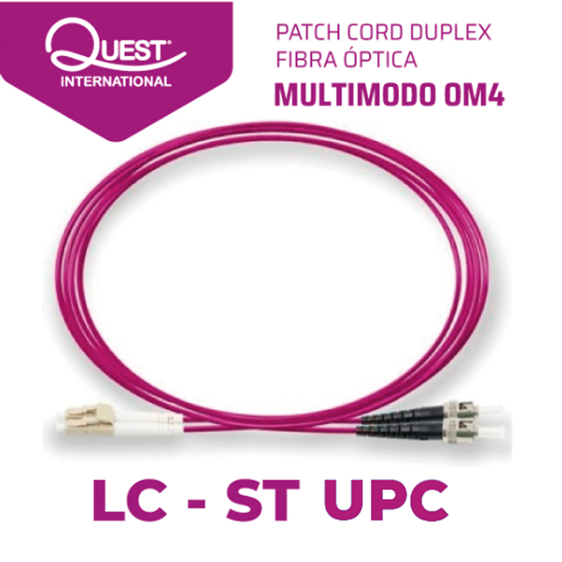 Patch Cords Duplex  Multimodo OM4 LC-ST 1