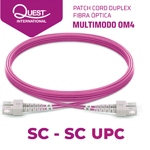 Patch Cords Duplex  Multimodo OM4 SC-SC