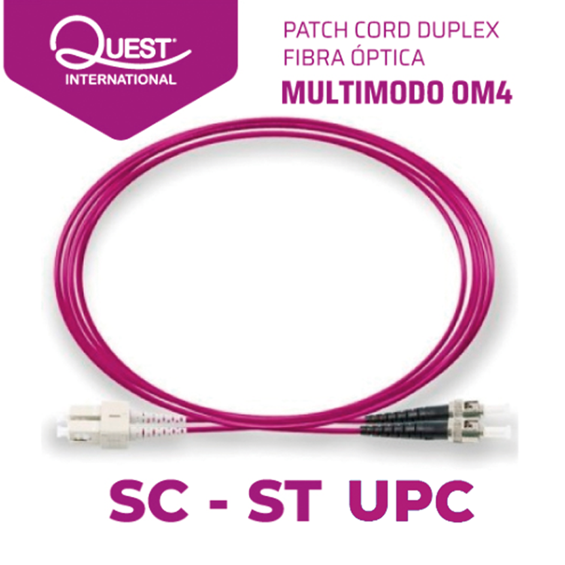 Patch Cords Duplex  Multimodo OM4 SC-ST 1