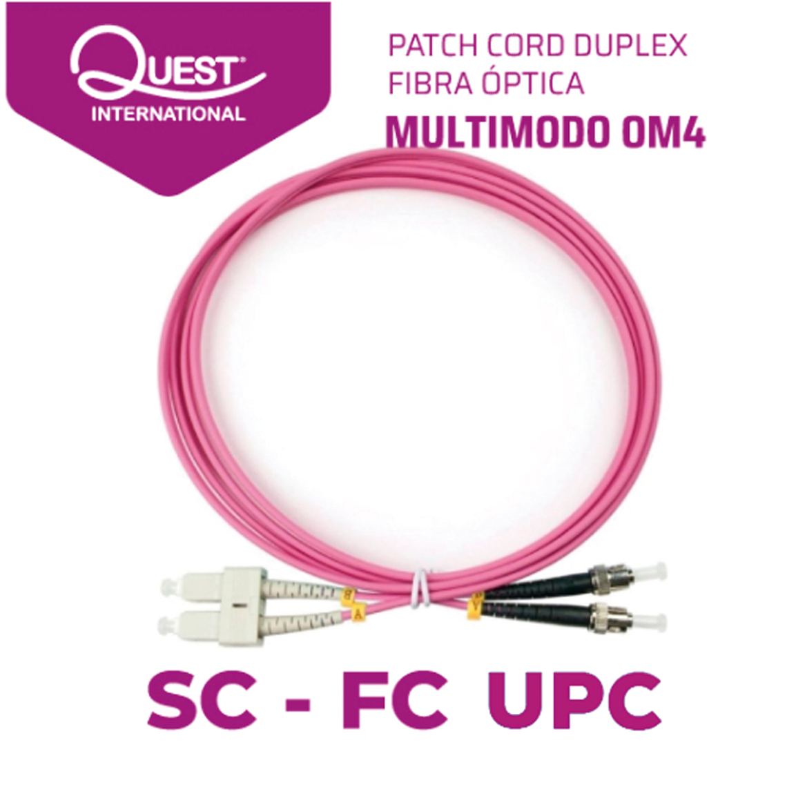 Patch Cords Duplex  Multimodo OM4 SC-FC 1