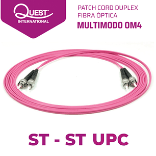 Patch Cords Duplex  Multimodo OM4 ST-ST