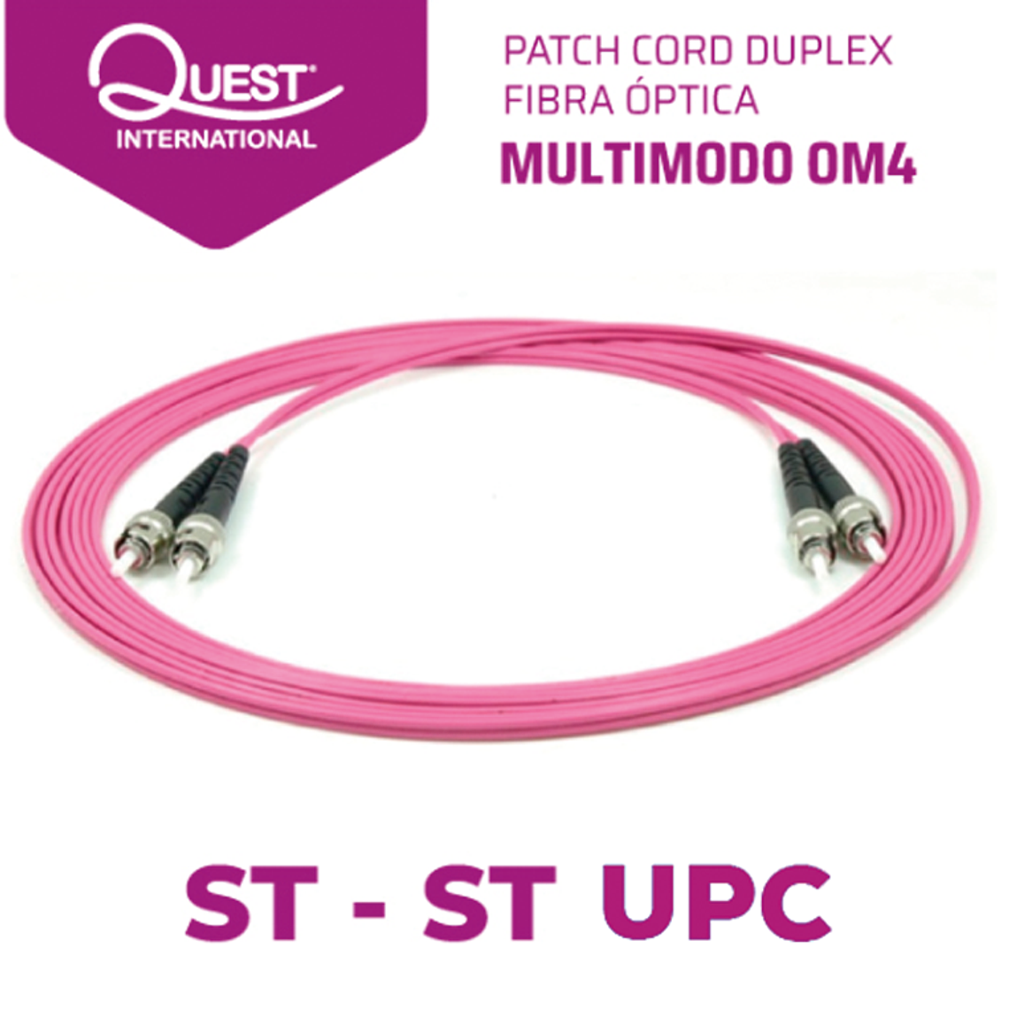 Patch Cords Duplex  Multimodo OM4 ST-ST 1