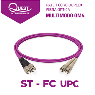Patch Cords Duplex  Multimodo OM4 ST-FC