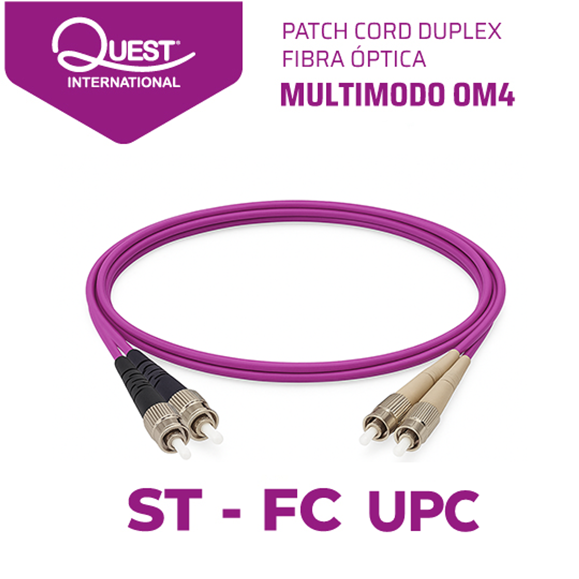 Patch Cords Duplex  Multimodo OM4 ST-FC 1