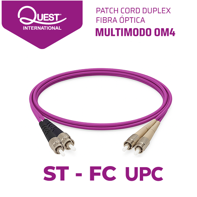 Patch Cords Duplex  Multimodo OM4 ST-FC 1
