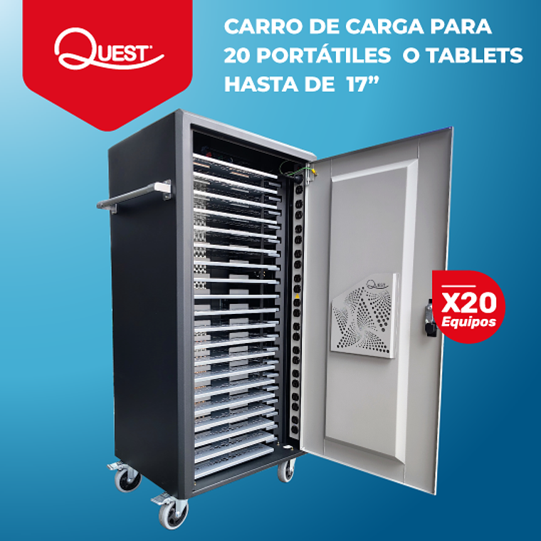 Carro cargador de Tablets y portatiles | 20 equipos 1