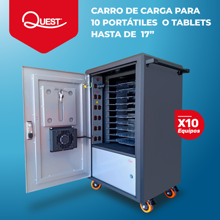 Carro cargador de Tablets y portatiles | 10 equipos 1