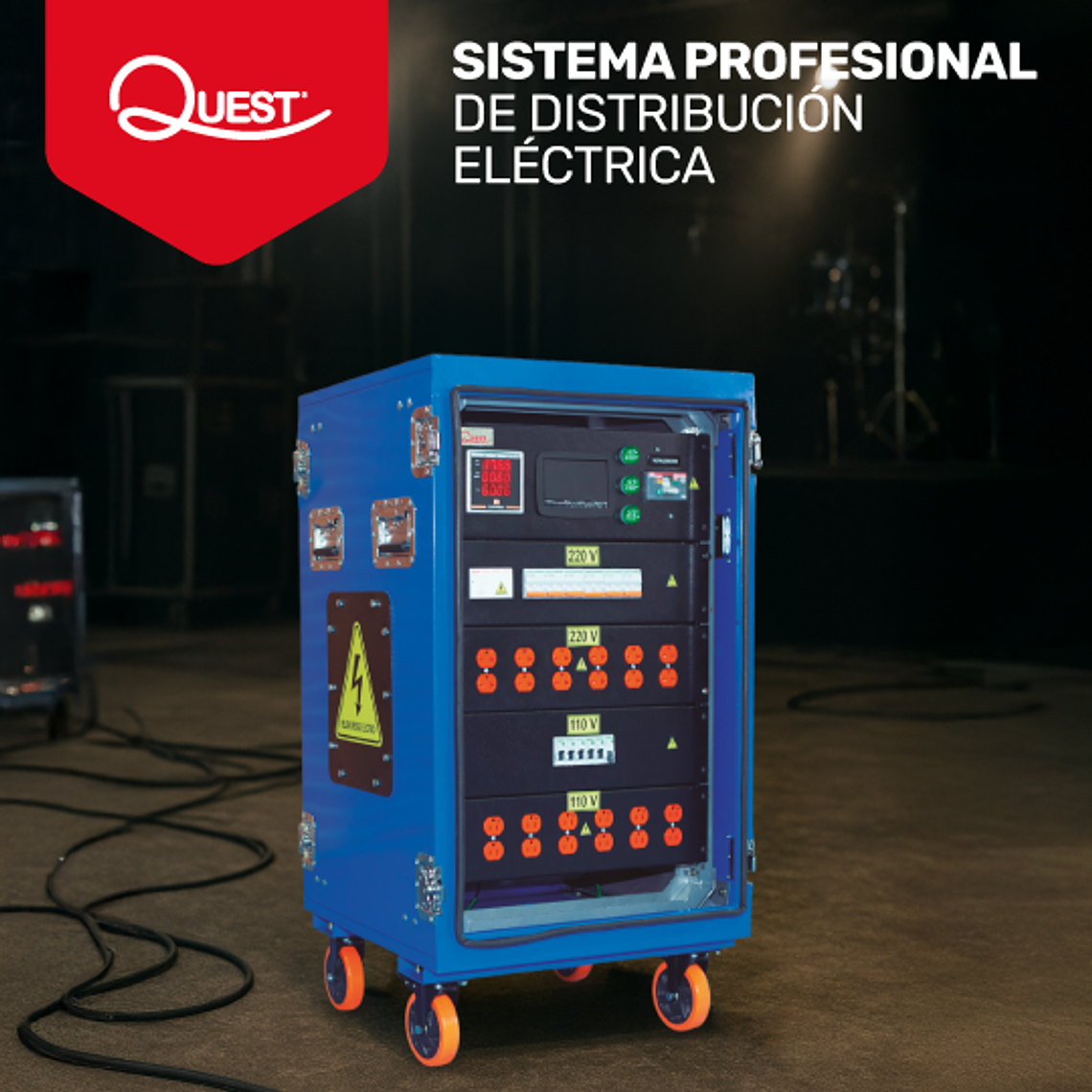 SISTEMA PROFESIONAL DE DISTRIBUCIÓN DE ENERGÍA 12 SALIDAS BIFÁSICAS NEMA 5-20R + 12 SALIDAS MONOFÁSICAS NEMA 5-15R 1