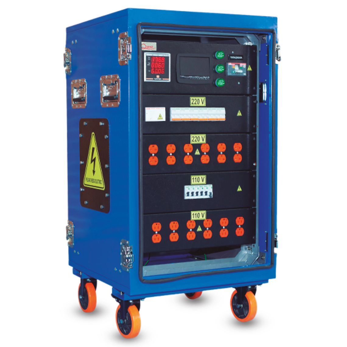 SISTEMA PROFESIONAL DE DISTRIBUCIÓN DE ENERGÍA 12 SALIDAS BIFÁSICAS NEMA 5-20R + 12 SALIDAS MONOFÁSICAS NEMA 5-15R 2