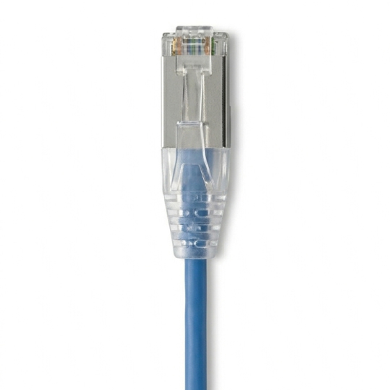 Patch Cord Categoría 6A S/FTP Slim 28 AWG - Color Azul | Alto Rendimiento en Alta Densidad 2