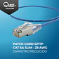Patch Cord Categoría 6A S/FTP Slim 28 AWG - Color Azul | Alto Rendimiento en Alta Densidad - Miniatura 1