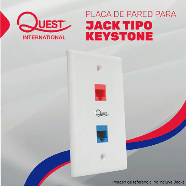 Face Plate de 2 Puertos Quest International 1
