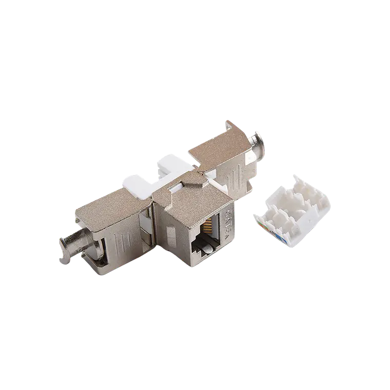 Patch Panel Modular Blindado de 24 Puertos Cat 6A 8