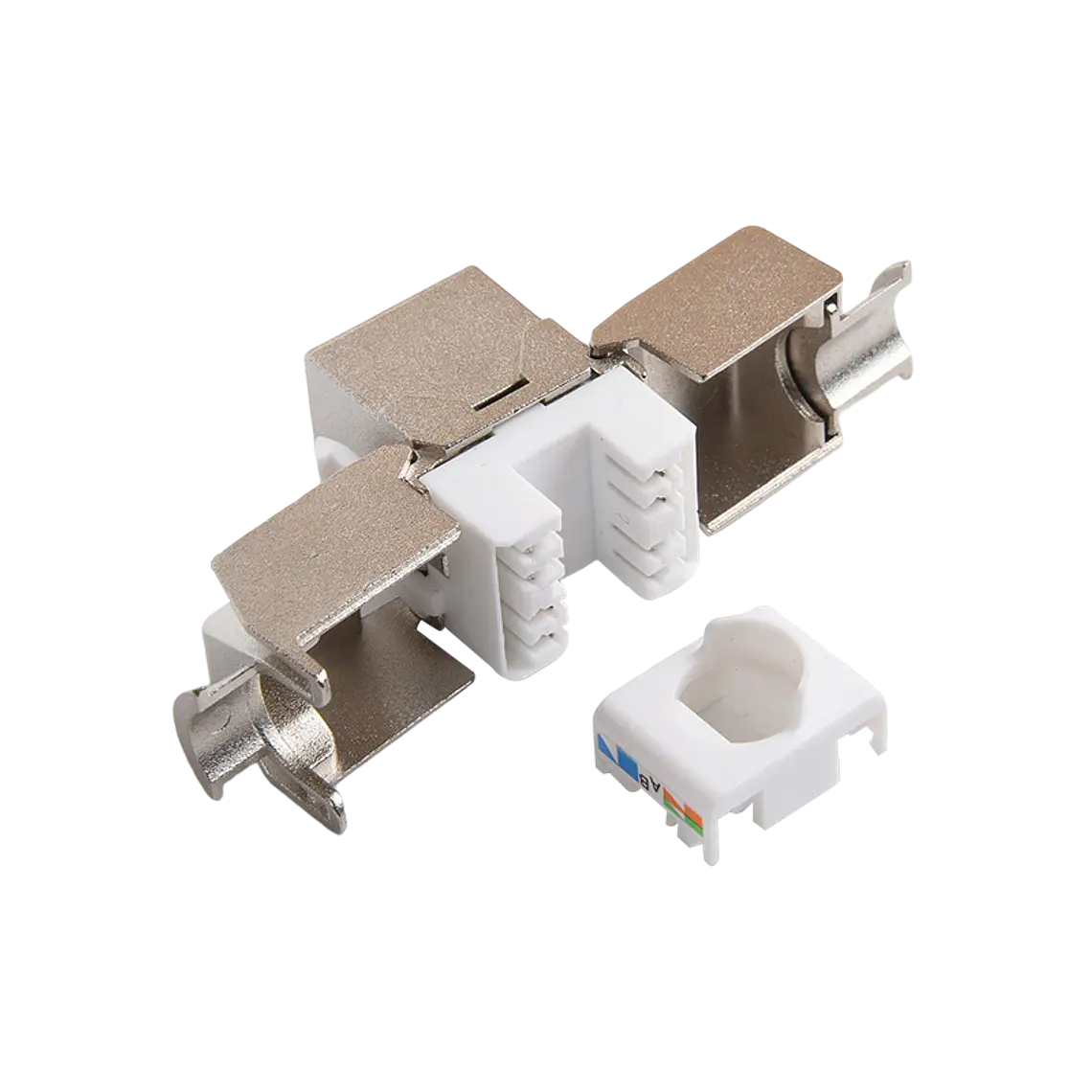 Patch Panel Modular Blindado de 24 Puertos Cat 6A 10