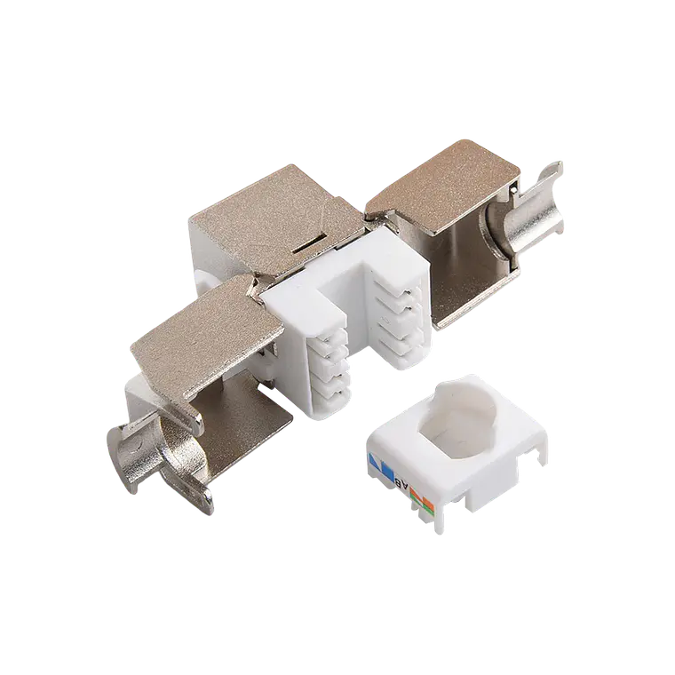 Patch Panel Modular Blindado de 24 Puertos Cat 6A 10