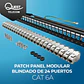 Patch Panel Modular Blindado de 24 Puertos Cat 6A - Miniatura 1