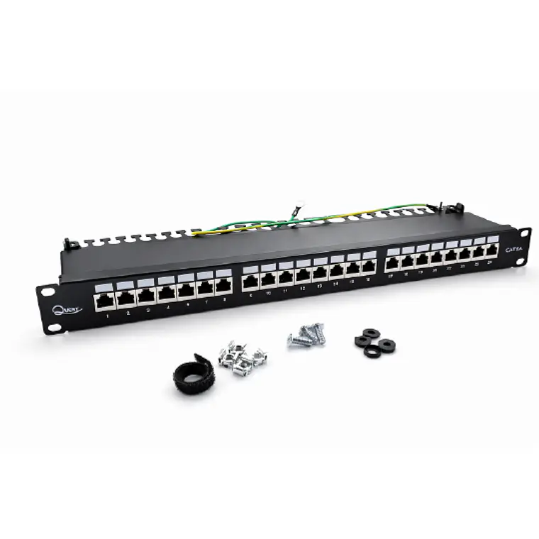 Patch Panel Cat 6A FTP Blindado 24 Puertos - Conexión a 90° 3