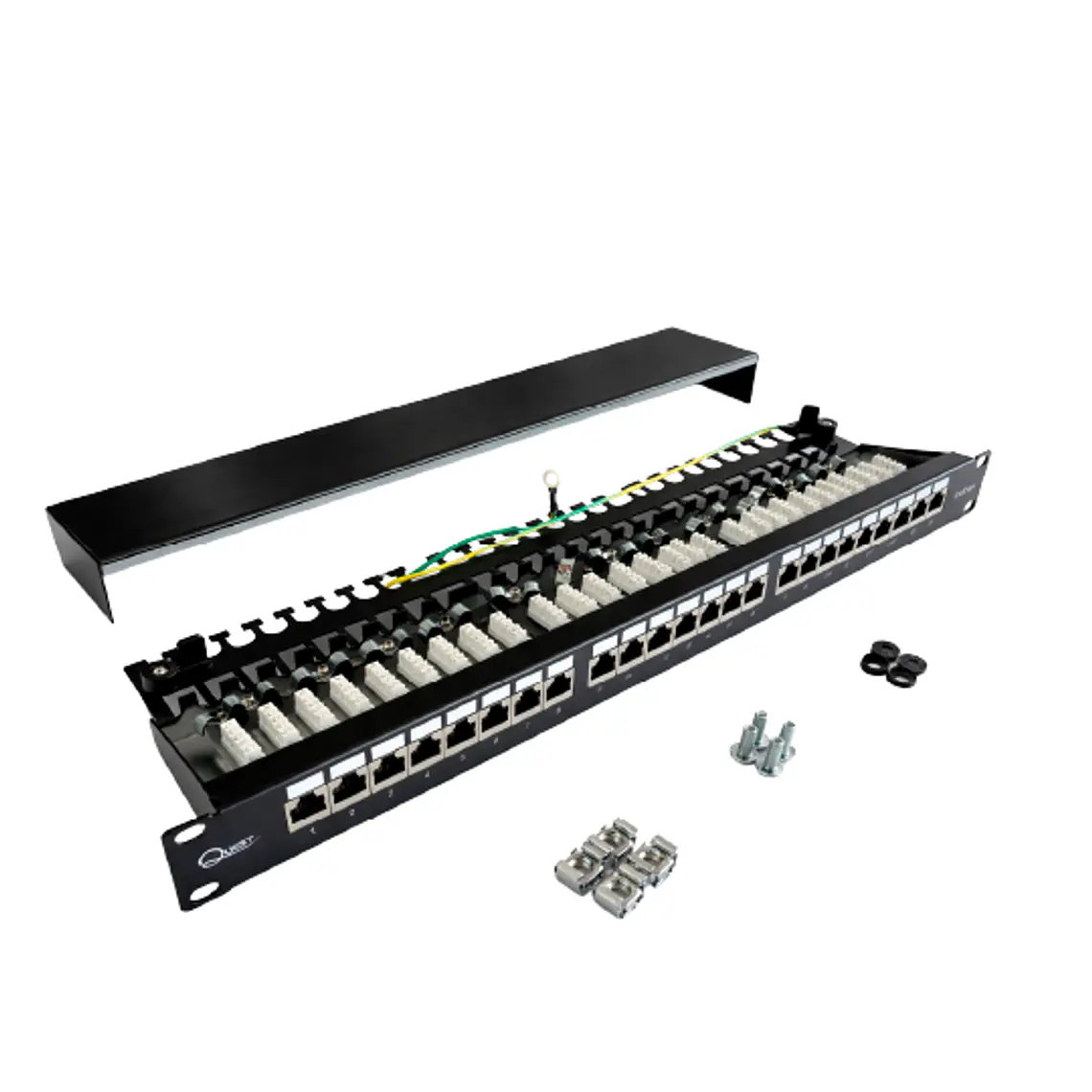 Patch Panel Cat 6A FTP Blindado 24 Puertos - Conexión a 90° 4