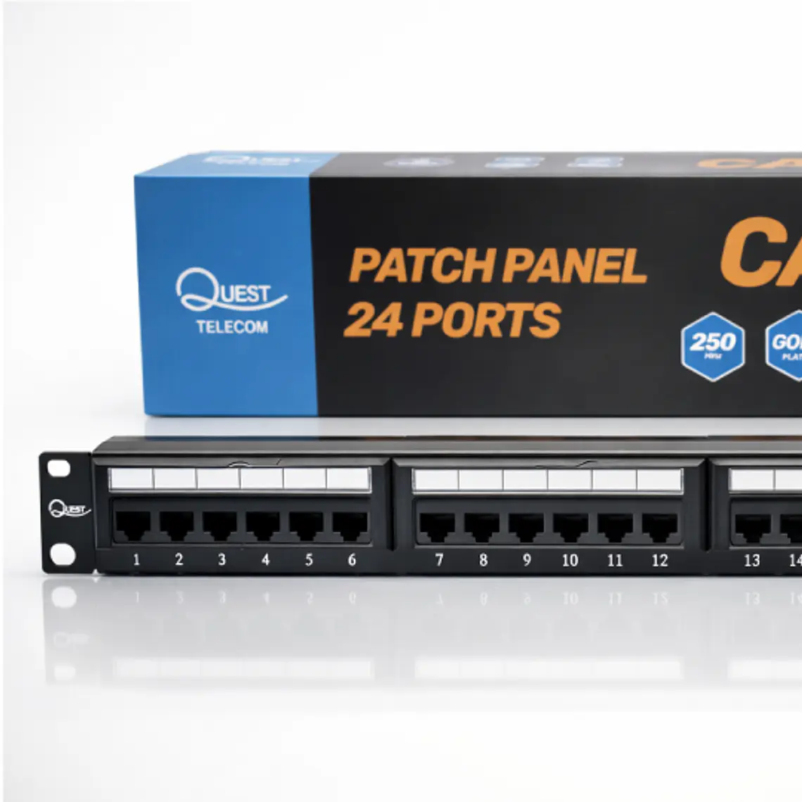 Patch Panel 24 Puertos Cat6 | Cumple Norma, Fácil Instalación y Alta Durabilidad 3