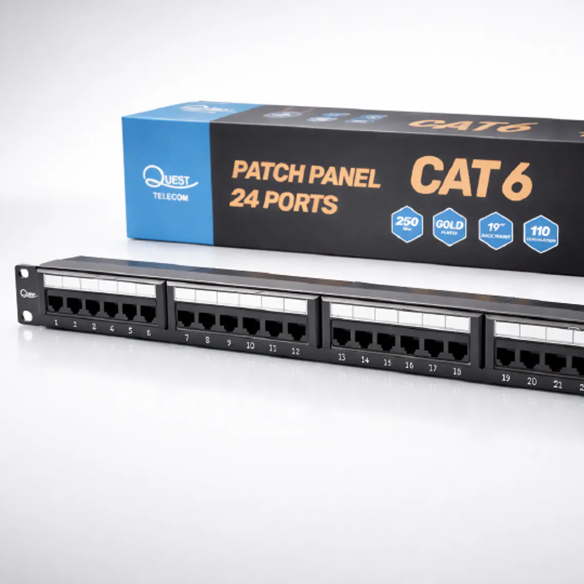 Patch Panel 24 Puertos Cat6 | Cumple Norma, Fácil Instalación y Alta Durabilidad 2