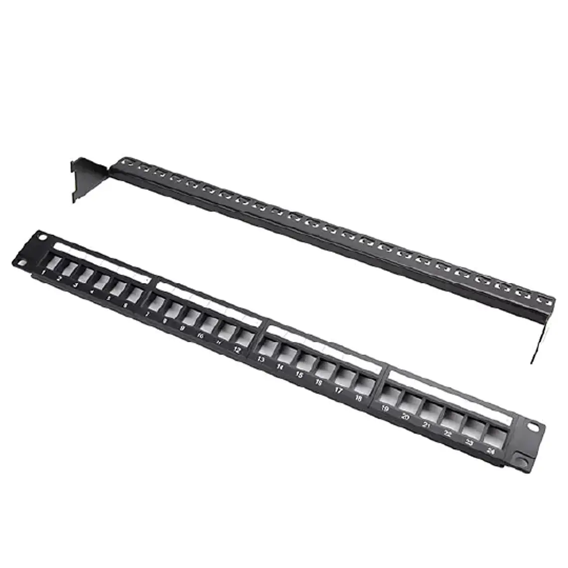 Patch Panel Modular 24 Puertos Cat6 Quest - QST-1624M | Garantía 10 años 8