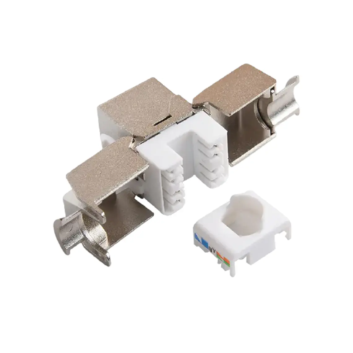 Jack Keystone CAT6A FTP Blindado 180° - Terminación Sin Herramientas 3