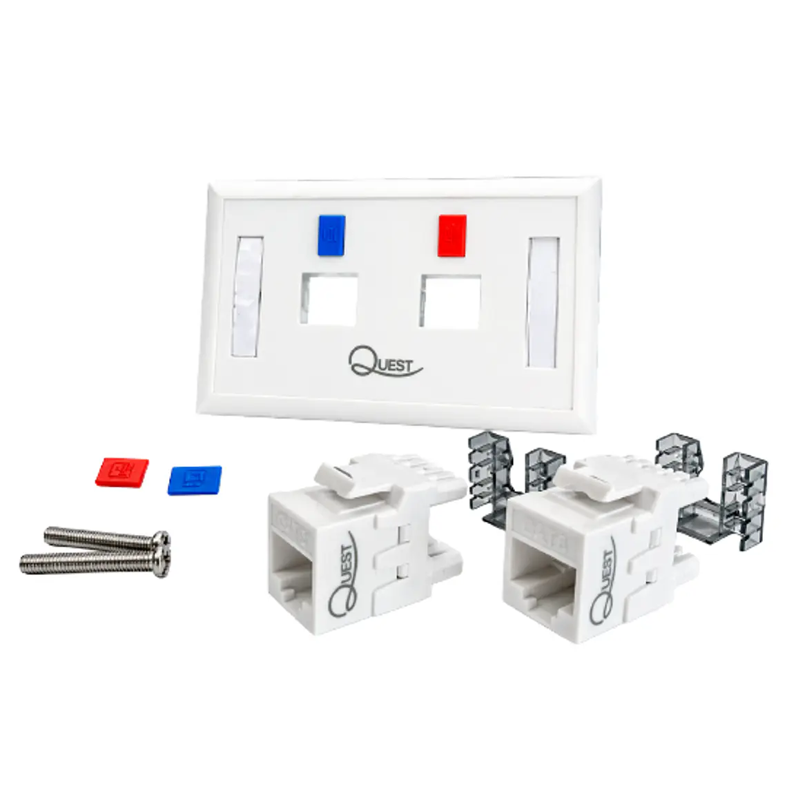 Combo 2 Jacks Cat6 + Face Plate | Instalación Rápida y Conexión Confiable 5