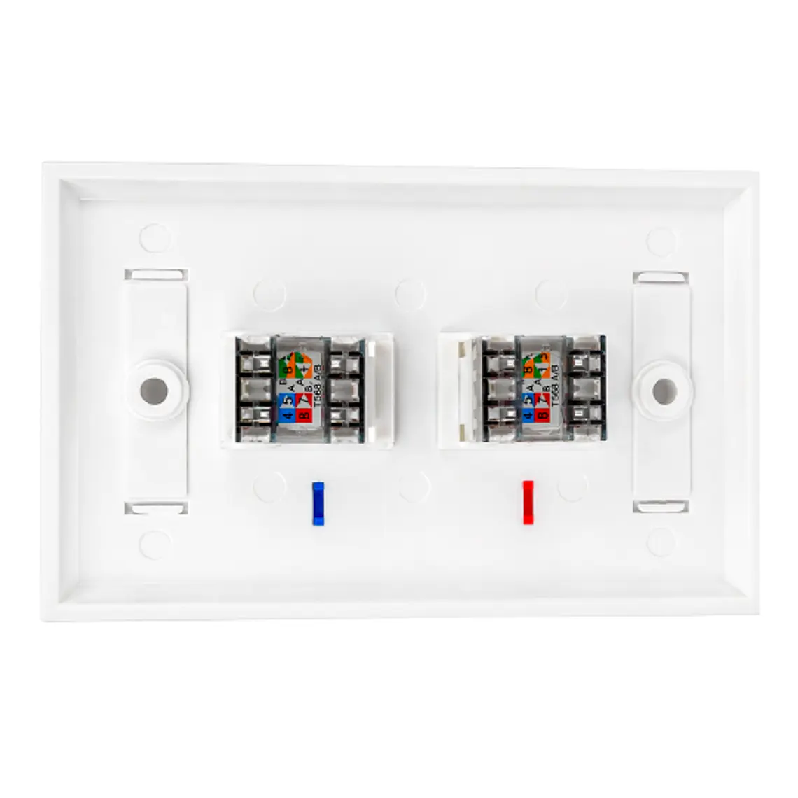 Combo 2 Jacks Cat6 + Face Plate | Instalación Rápida y Conexión Confiable 2