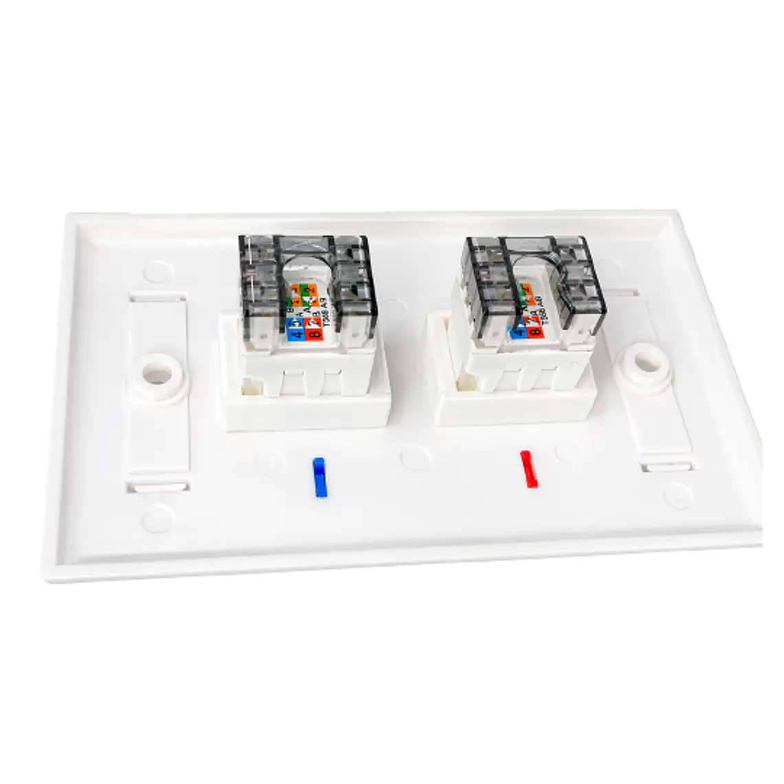 Combo 2 Jacks Cat6 + Face Plate | Instalación Rápida y Conexión Confiable 3